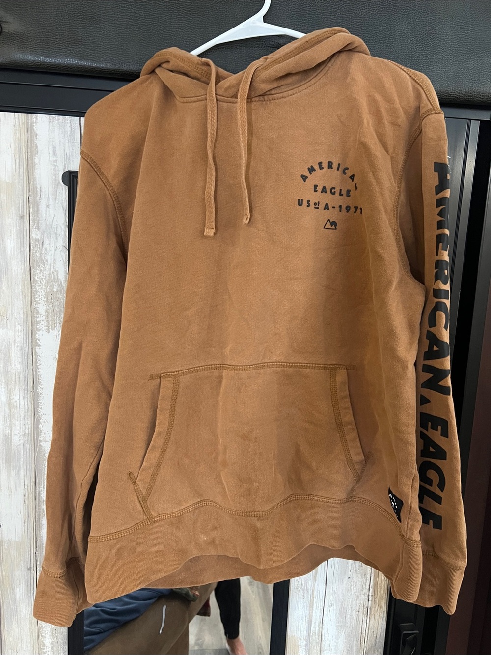 American Eagle Outfitters Tan Pullover Hoodie